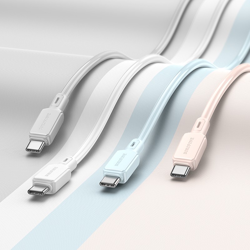Borofone USB-C to USB-C 60W 1m Light Pink (BX94)