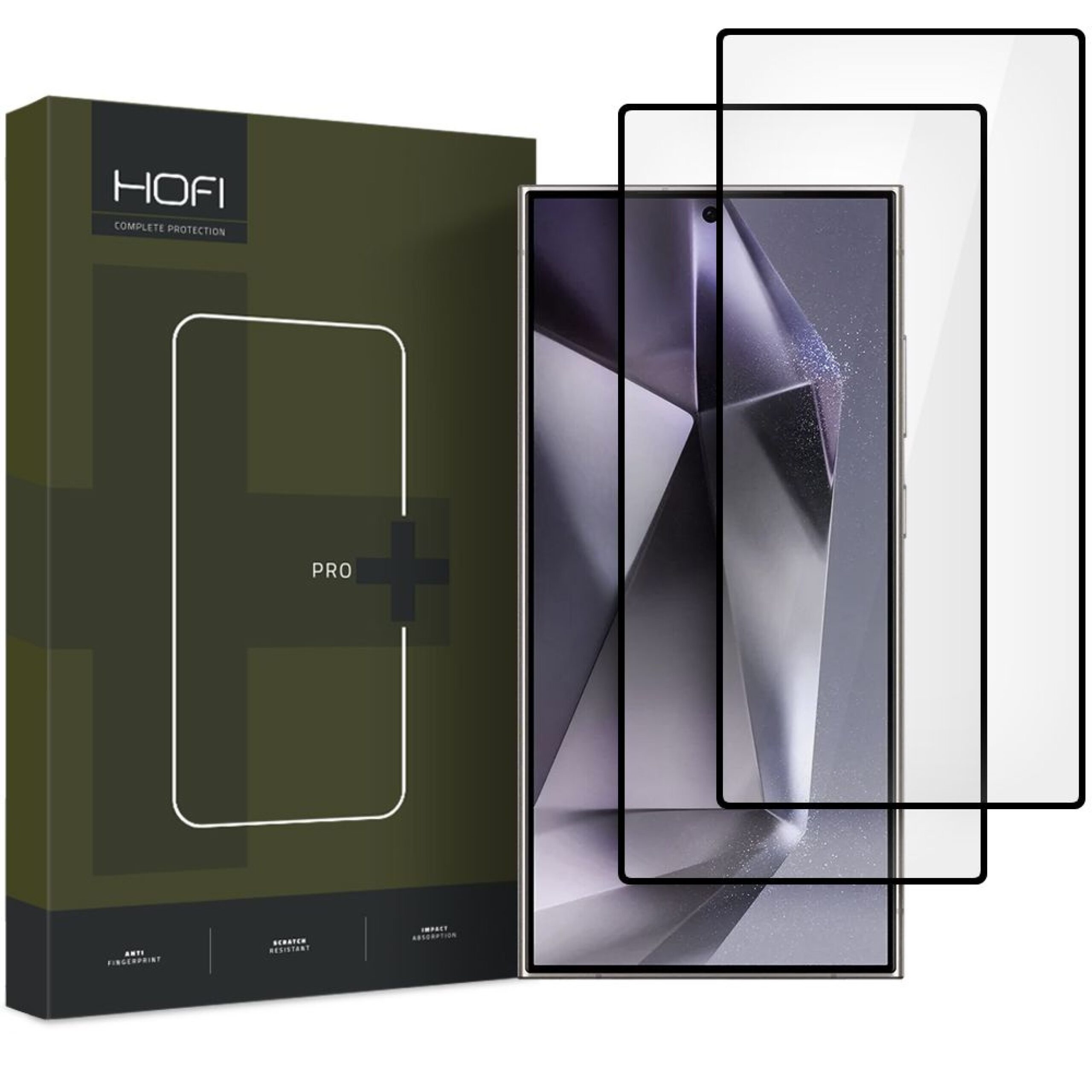Samsung Galaxy S25 Ultra Προστασία Οθόνης 2 Pack Hofi Glass Pro+ Full Face Tempered Glass