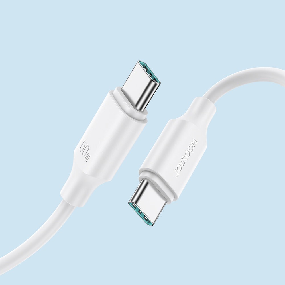 Joyroom USB-C to USB-C Λευκό PD 60W 1m (S-A9)