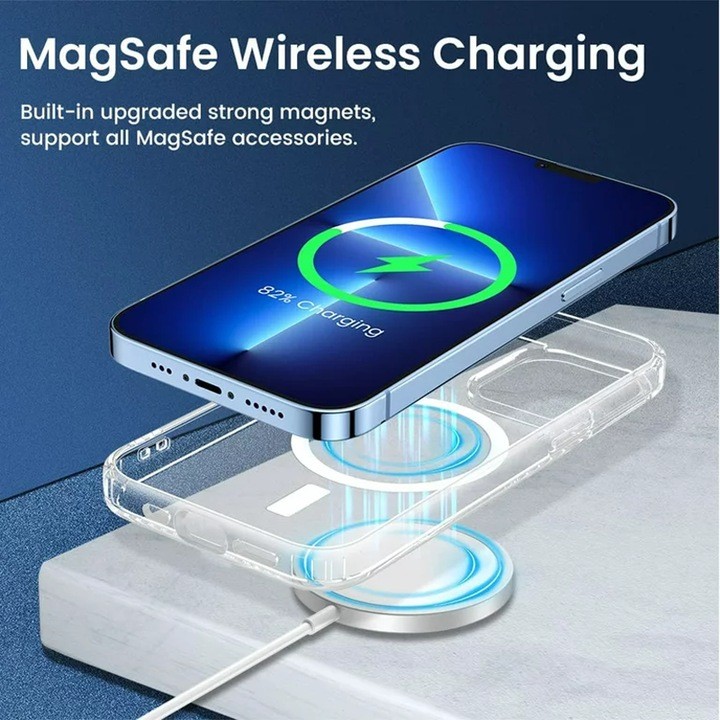 Forcell Samsung Galaxy S23 Ultra 5G Magsafe Θήκη Σιλικόνης Διάφανη TPU - Διάφανη