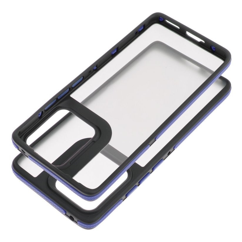 Forcell Motorola Edge 50 Θήκη με Πλαίσιο Σιλικόνης - Black Blue