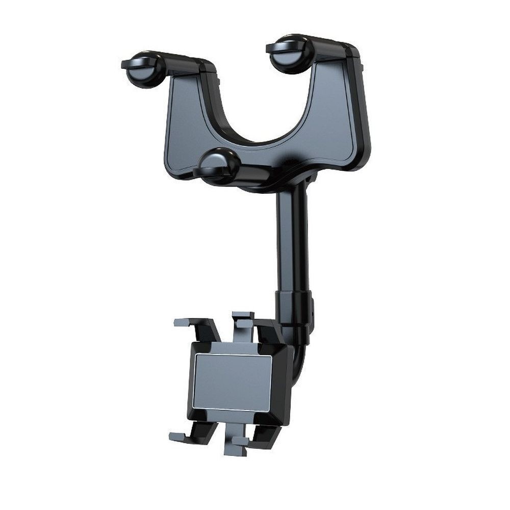 Βάση Αυτοκινήτου Για Κινητό 360° Car Rearview Mirror Phone Holder Μαύρη