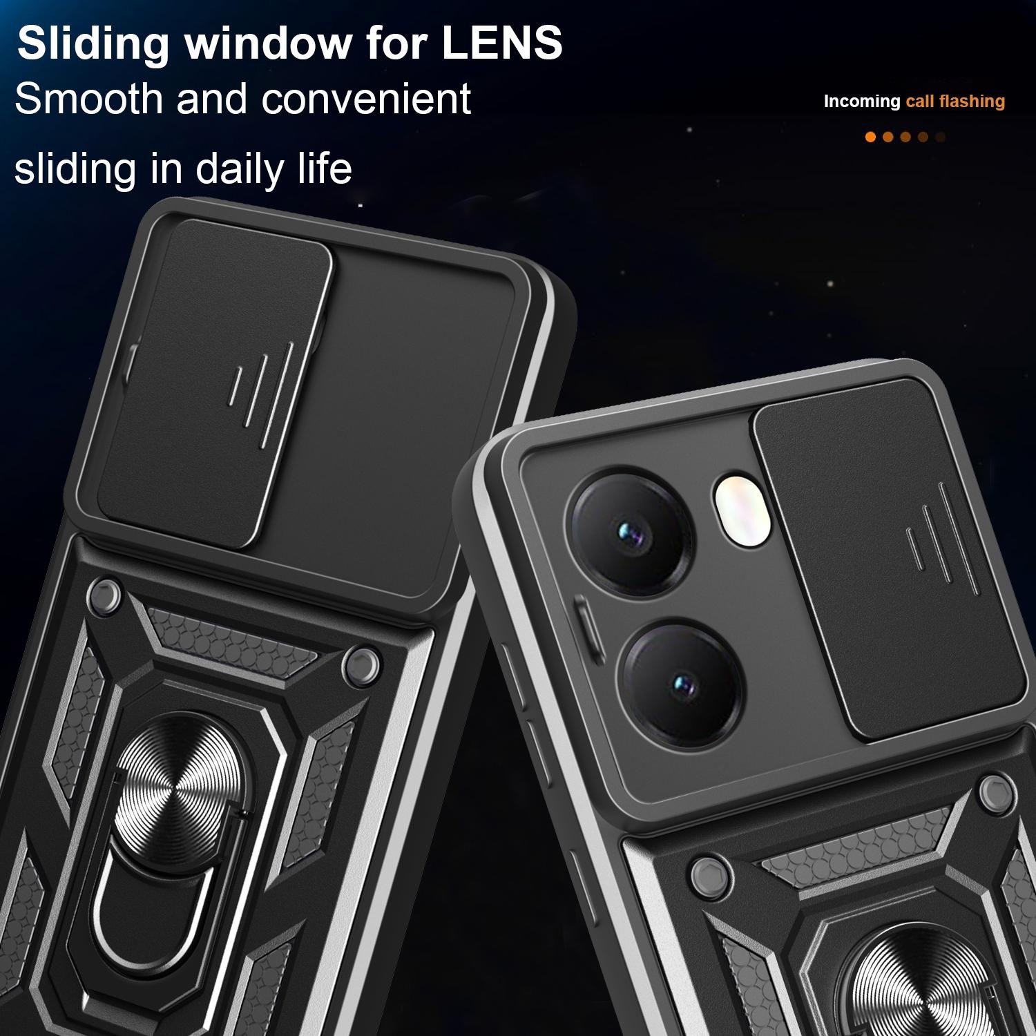 Forcell Xiaomi Poco X7 Pro 5G Sliding Camshield Θήκη Σκληρή - Red