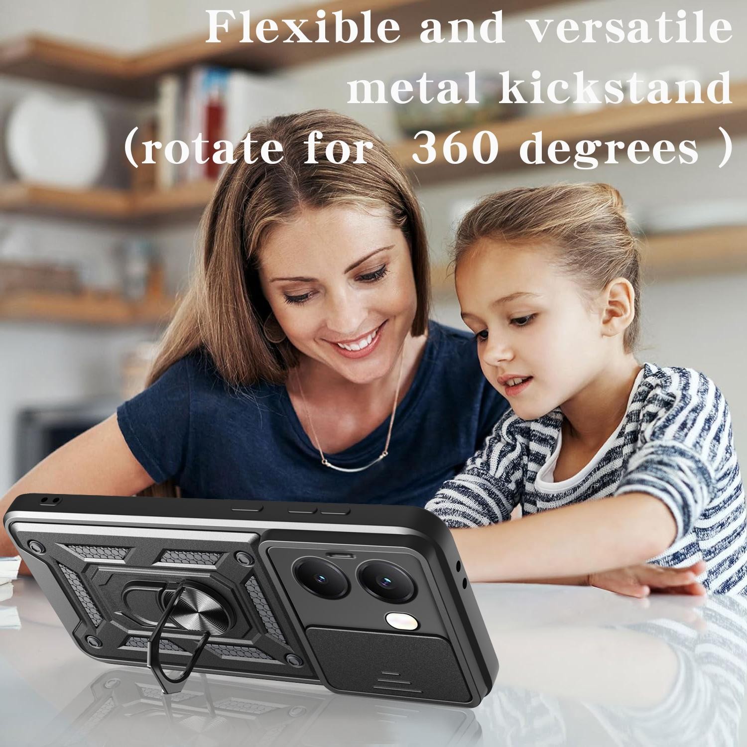 Forcell Xiaomi Poco X7 Pro 5G Sliding Camshield Θήκη Σκληρή - Blue