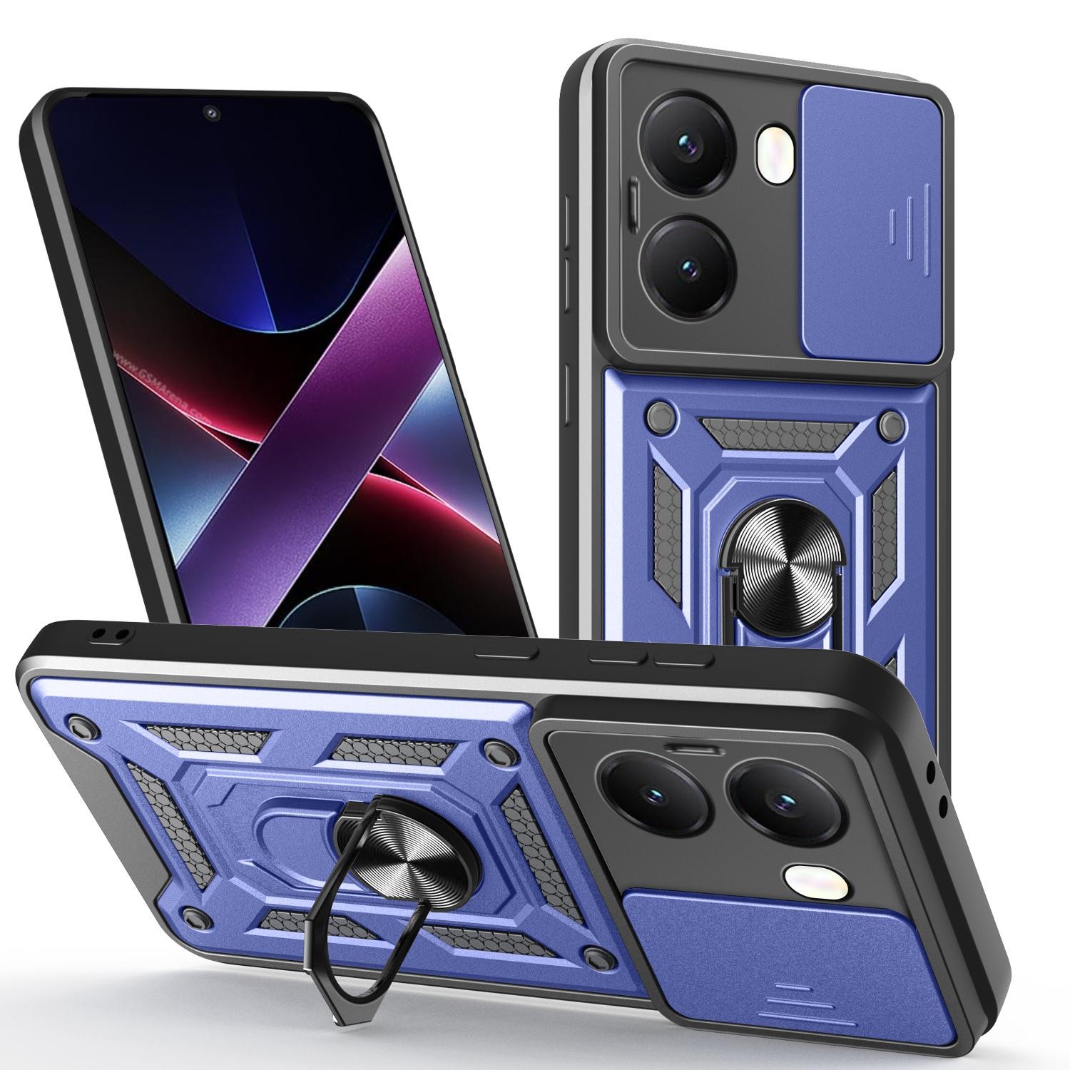 Forcell Xiaomi Poco X7 Pro 5G Sliding Camshield Θήκη Σκληρή - Blue