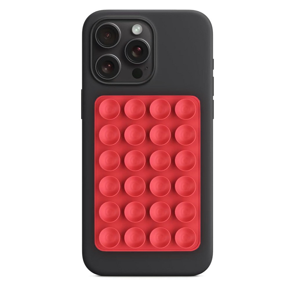 Techsuit Βάση Κινητού - Βεντούζα για Selfies Phone Holder (SM PAD) Red