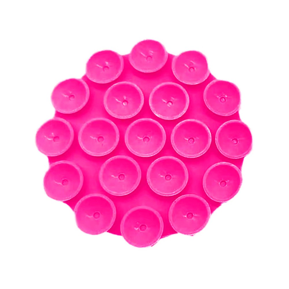 Techsuit Βάση Κινητού - Βεντούζα για Selfies Phone Holder (SM PAD) Round ShapeLight Pink