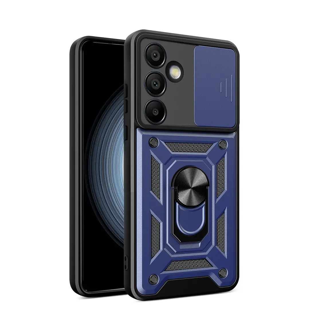 Forcell Samsung Galaxy A56 5G Hybrid Armor Camshield Θήκη Σκληρή - Blue
