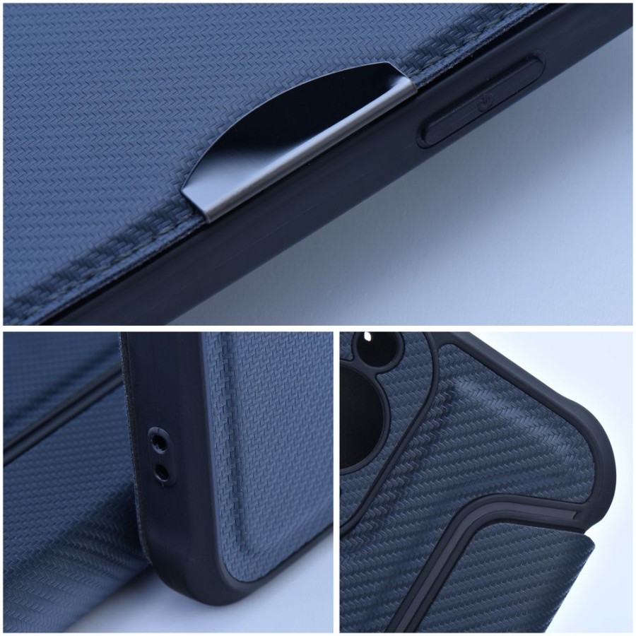 Tel1 Samsung Galaxy A36 5G Razor Carbon Θήκη Βιβλίο - Blue
