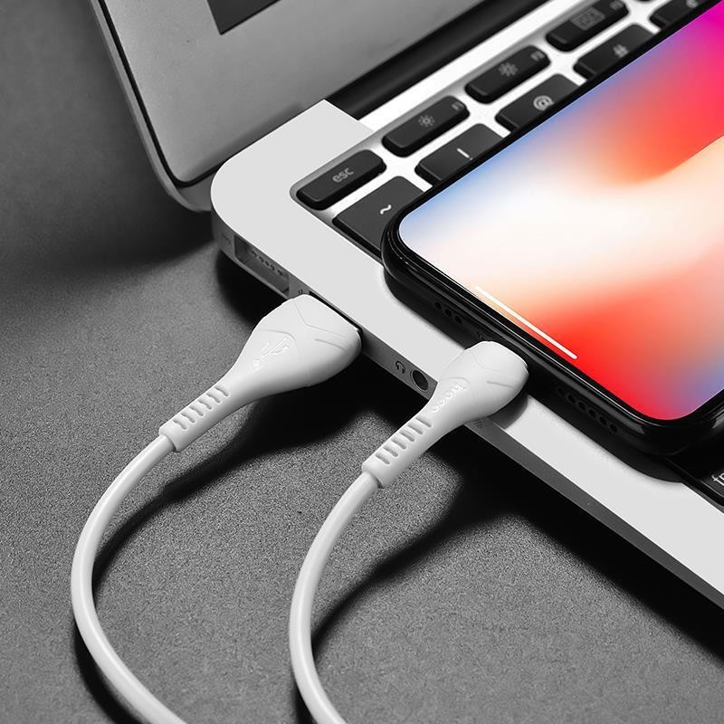 Hoco USB-C to Lightning PD 27W 1m Λευκό (X37)