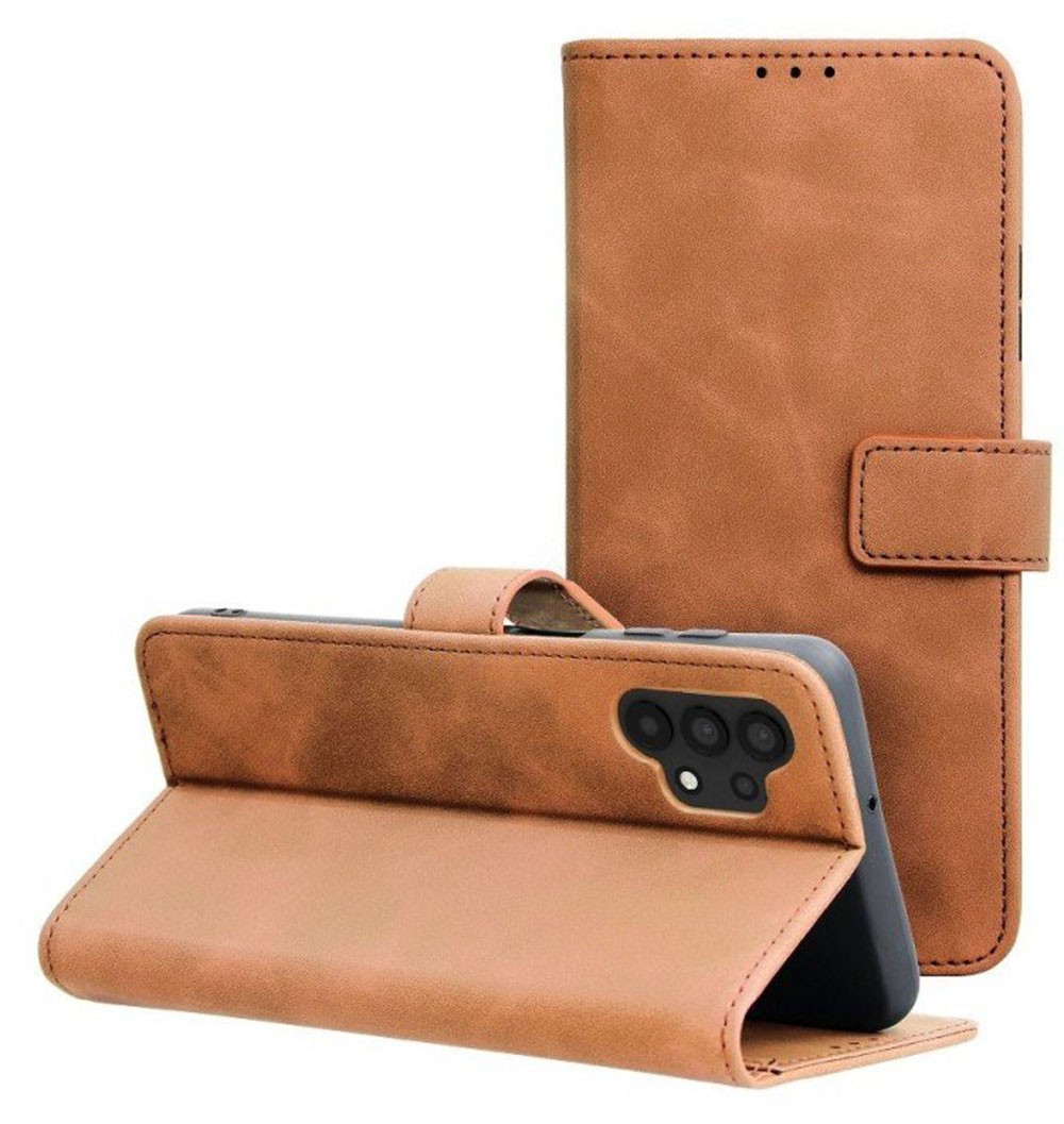 Tel1 Samsung Galaxy A32 4G Tender Θήκη Βιβλίο - Brown