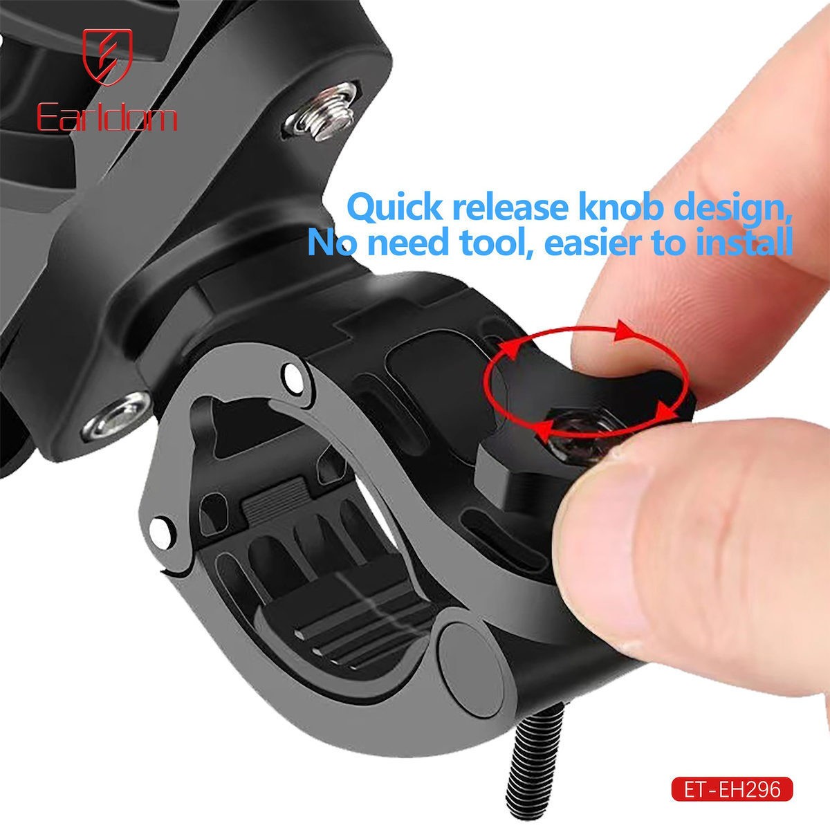 Earldom EH296 Βάση Ποδηλάτου - Μηχανής Universal Cup Holder Black