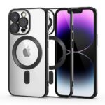 Tech Protect iPhone 14 Pro MagSafe Θήκη Με Πλαίσιο Σιλικόνης Διάφανη - Black