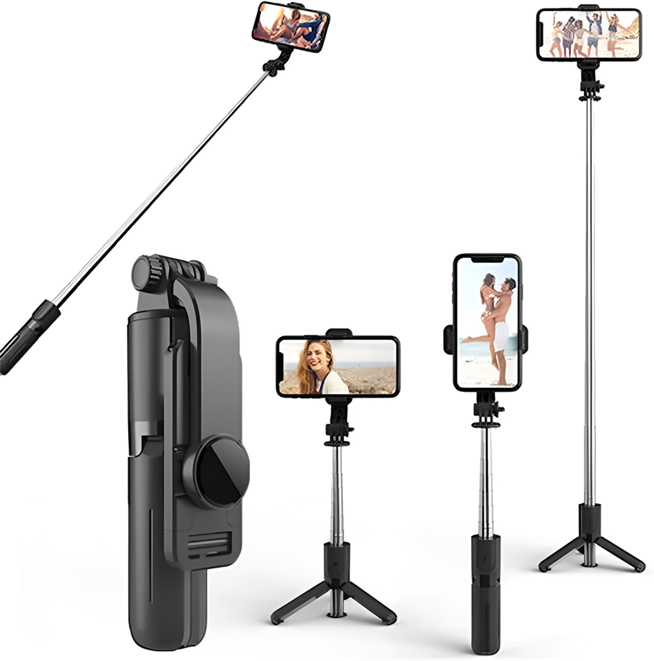 Techsuit selfie stick με ενσωματωμένο τρίποδο L11 Μαύρο