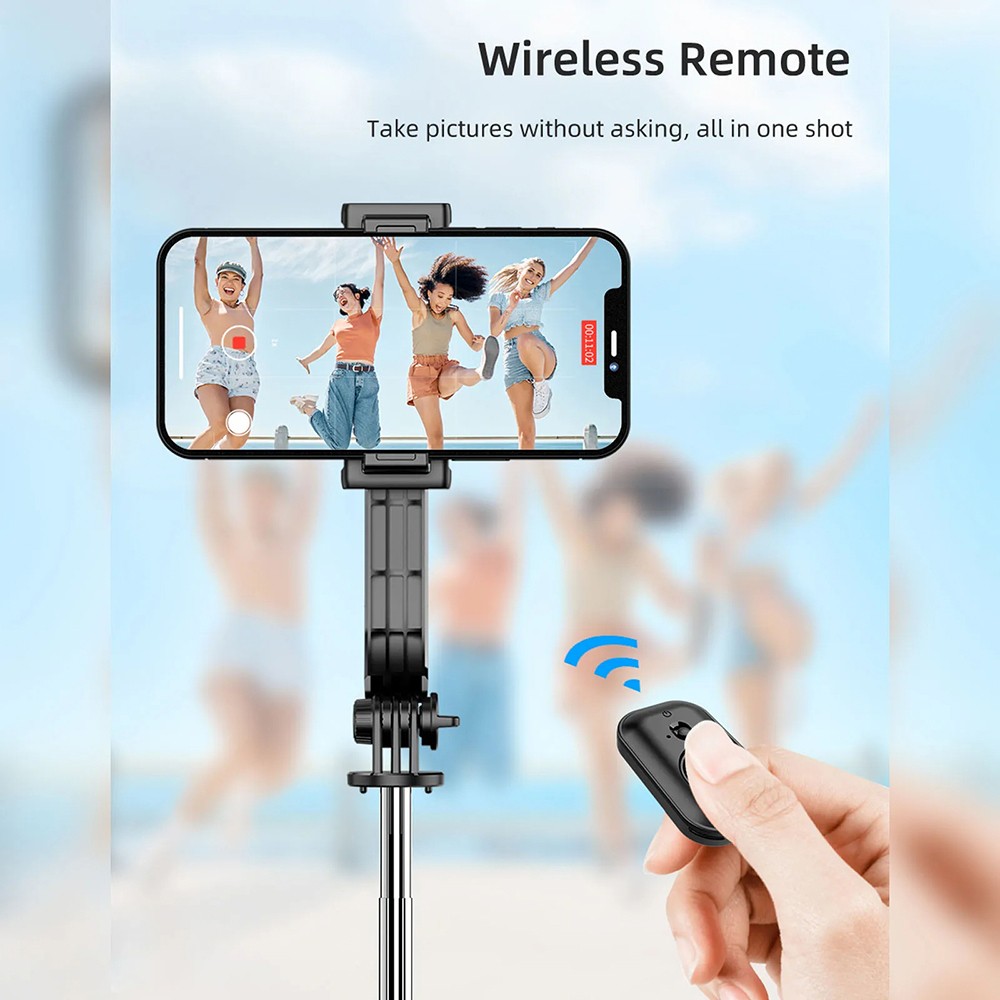 Techsuit selfie stick με ενσωματωμένο τρίποδο C01 Μαύρο