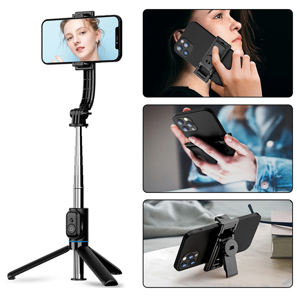 Techsuit selfie stick με ενσωματωμένο τρίποδο C01 Μαύρο