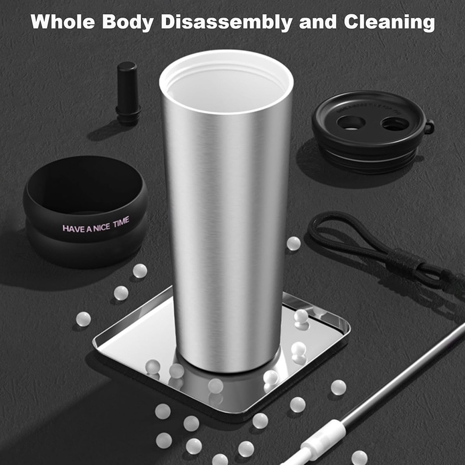 Techsuit Μπουκάλι Ανοξείδωτο Θερμός 710ml Μαύρο