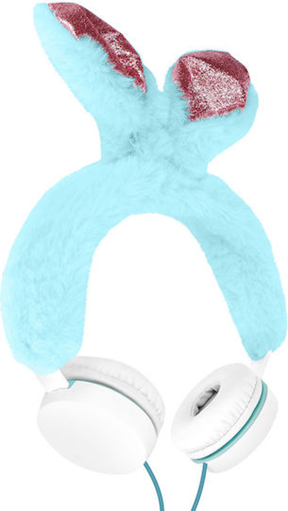 GJBY Rabbit On-Ear Ενσύρματα Ακουστικά με Βύσμα 3.5mm Γαλάζιο