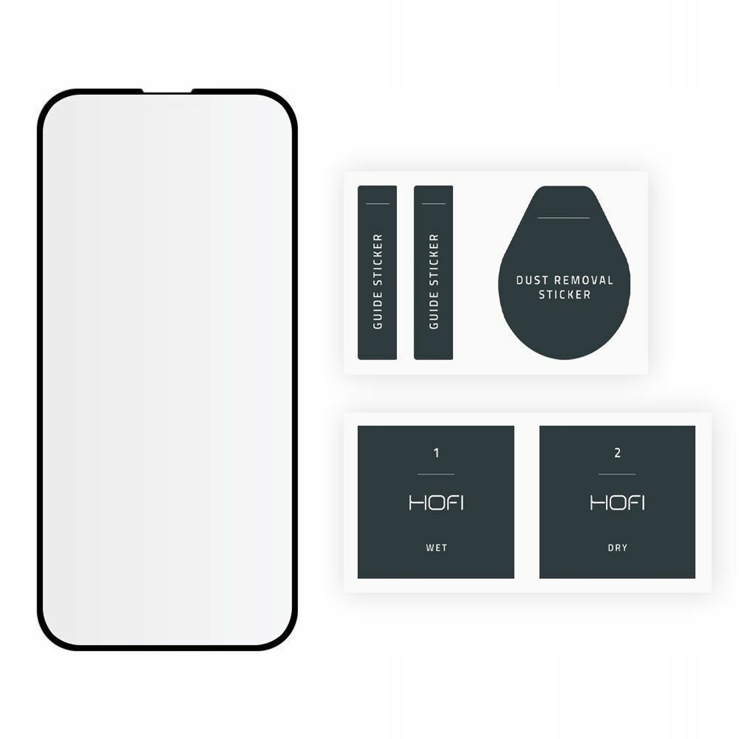 iPhone 13 Pro Max Προστασία Οθόνης με Μαύρο Περίγραμμα Hofi Glass Pro+ Full Face Tempered Glass