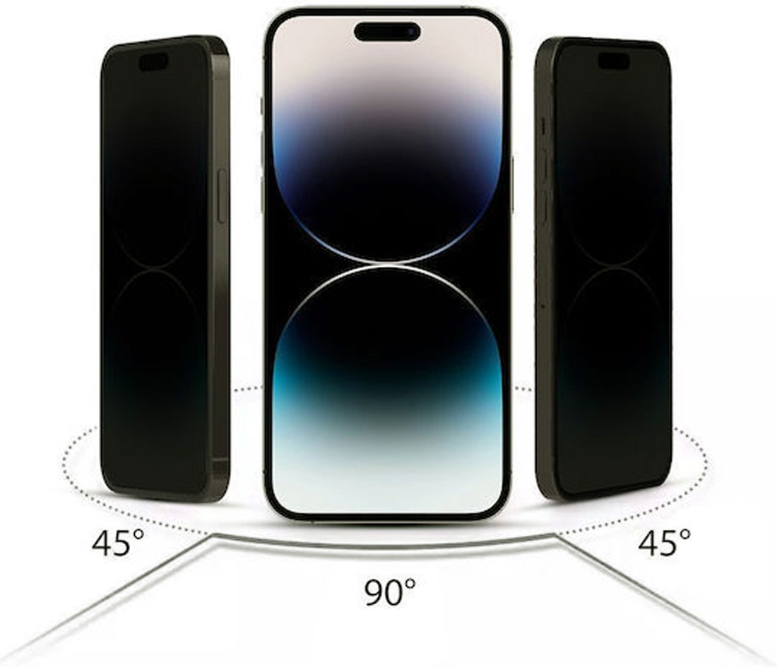 iPhone 16 Pro / iPhone 17 Προστασία Οθόνης Φιμέ 2 Pack Hofi Privacy Anti Spy Glass Full Face Tempered Glass