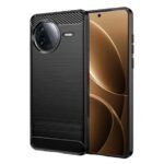 Forcell Xiaomi Poco F7 Pro Brushed Carbon Θήκη Σιλικόνης - Black
