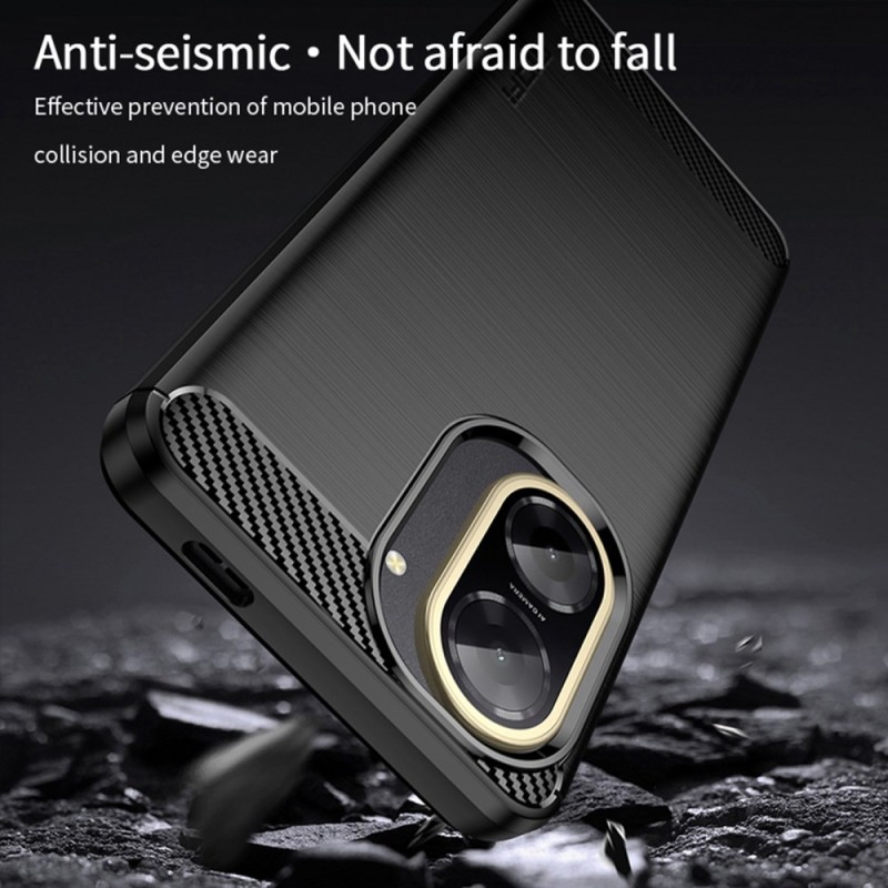 Forcell Xiaomi Redmi A5 4G Brushed Carbon Θήκη Σιλικόνης - Black