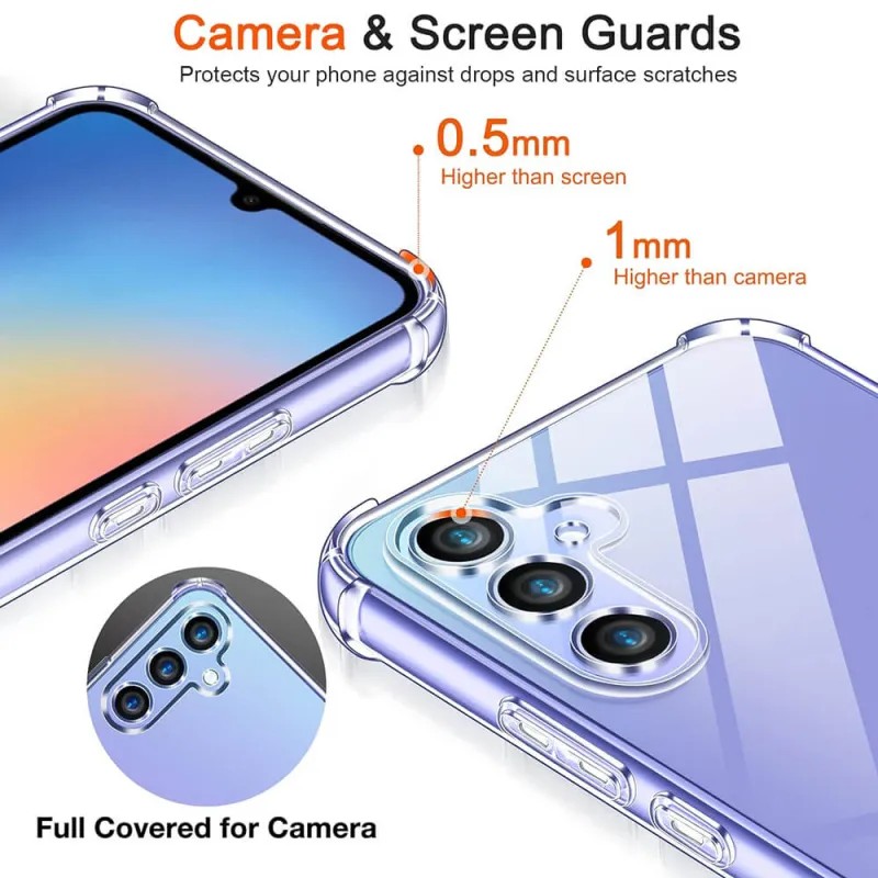 Techsuit Samsung Galaxy A35 5G Shockproof Θήκη Σιλικόνης - Διάφανη