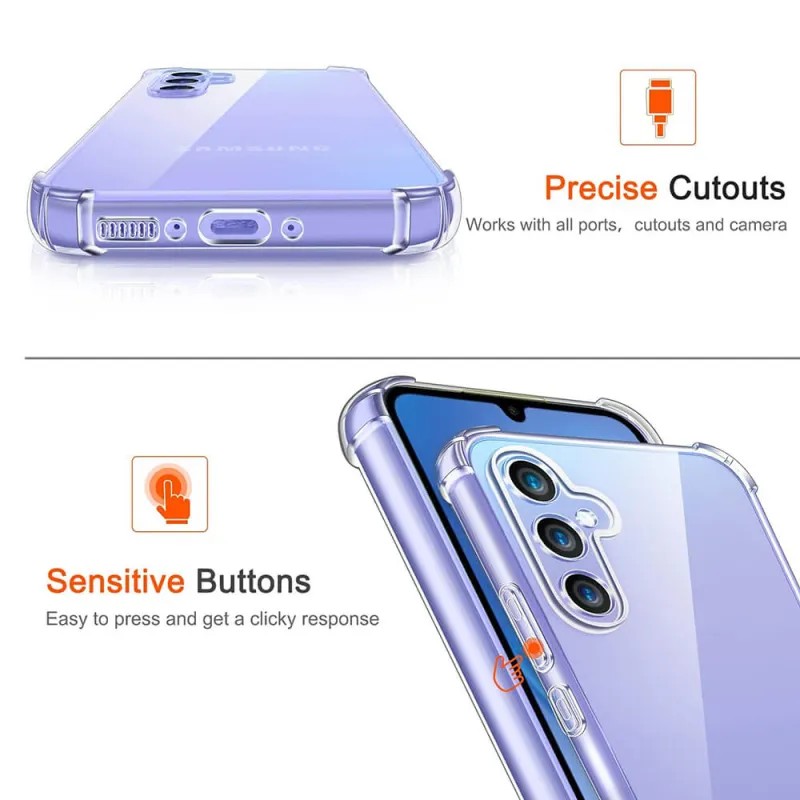 Techsuit Samsung Galaxy A35 5G Shockproof Θήκη Σιλικόνης - Διάφανη