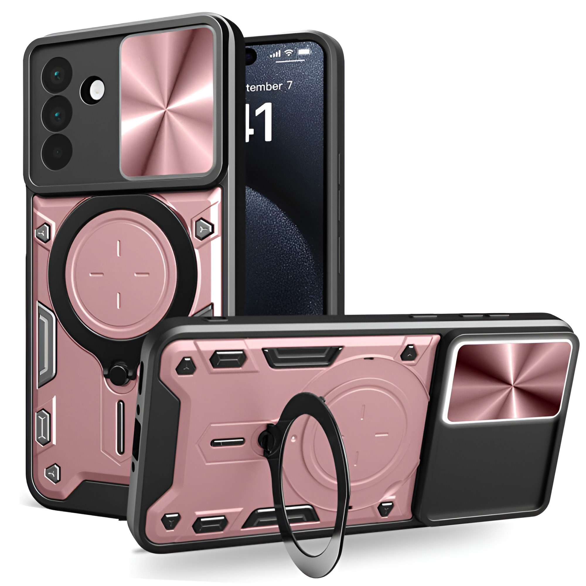 Techsuit Samsung Galaxy A56 5G Camguard Pro Θήκη Σκληρή - Rose Gold