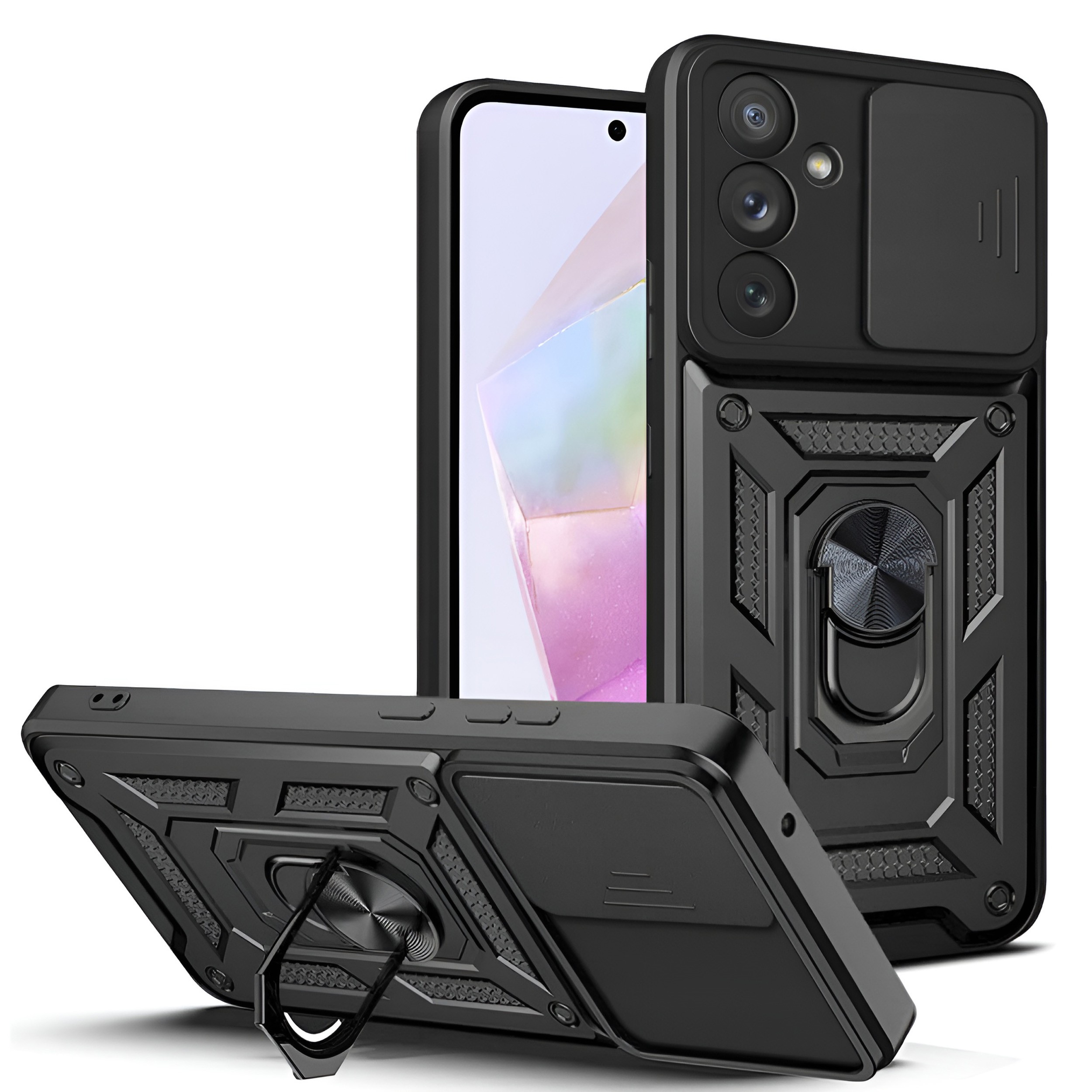 Techsuit Samsung Galaxy A35 5G Hybrid Armor Camshield Θήκη Σκληρή - Black