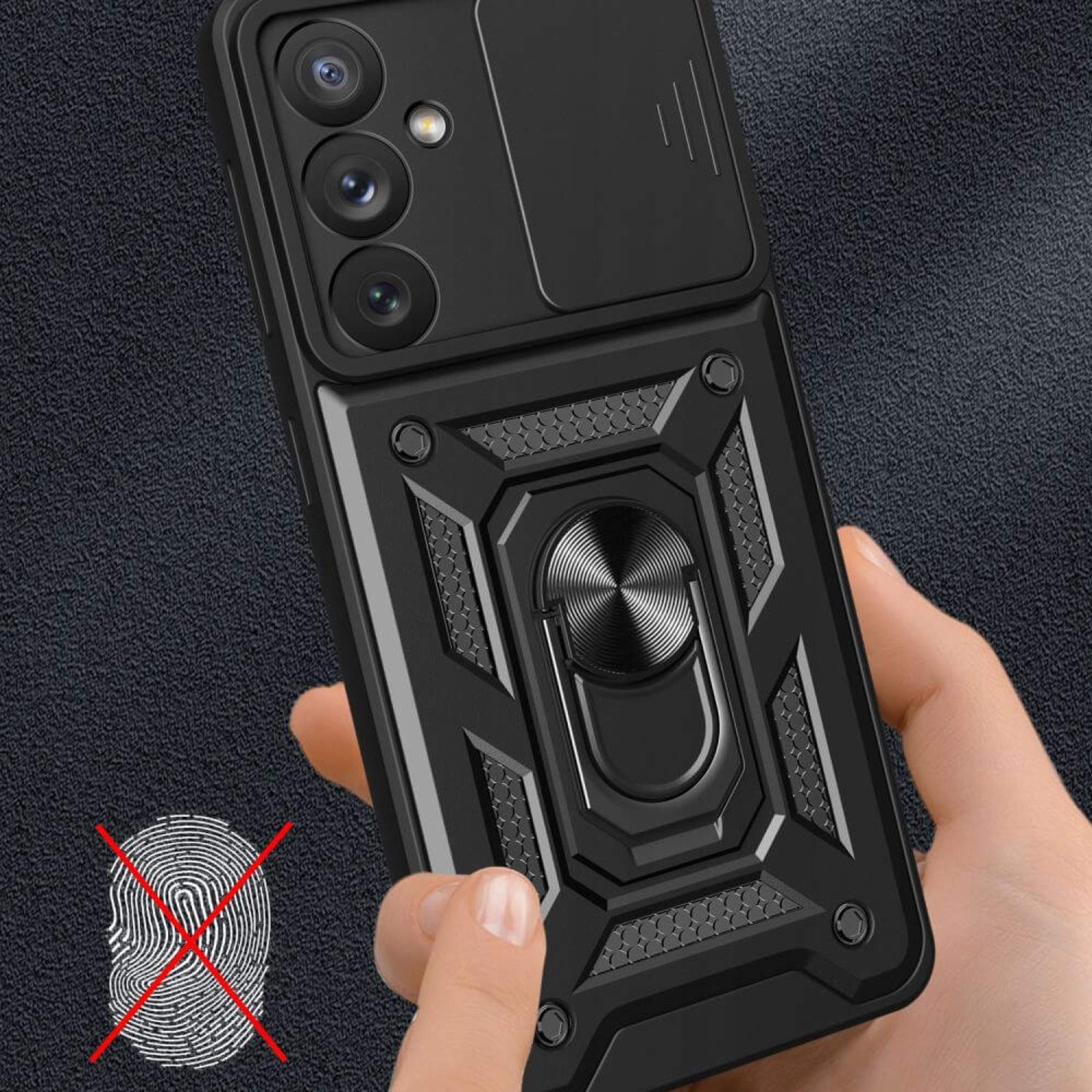 Techsuit Samsung Galaxy A35 5G Hybrid Armor Camshield Θήκη Σκληρή - Black