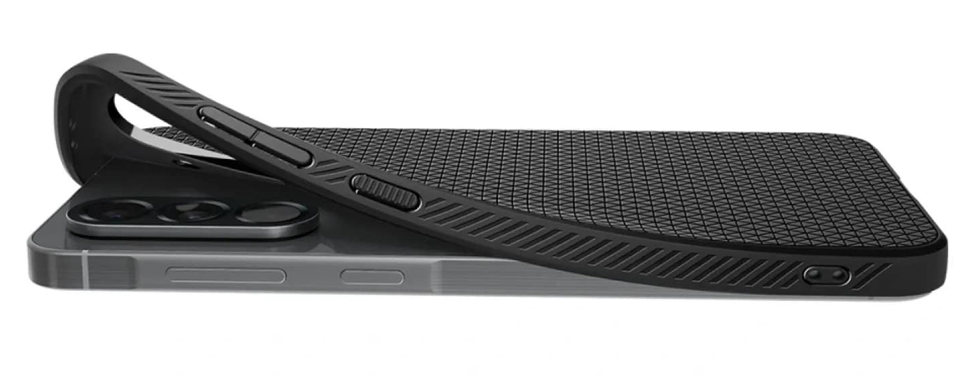 Spigen Samsung Galaxy A56 5G Matte Liquid Air Θήκη Σιλικόνης - Black ACS09291