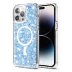 Techsuit iPhone 14 MagSafe Sparkly Glitter Θήκη με Πλαίσιο Σιλικόνης Διάφανη - Blue