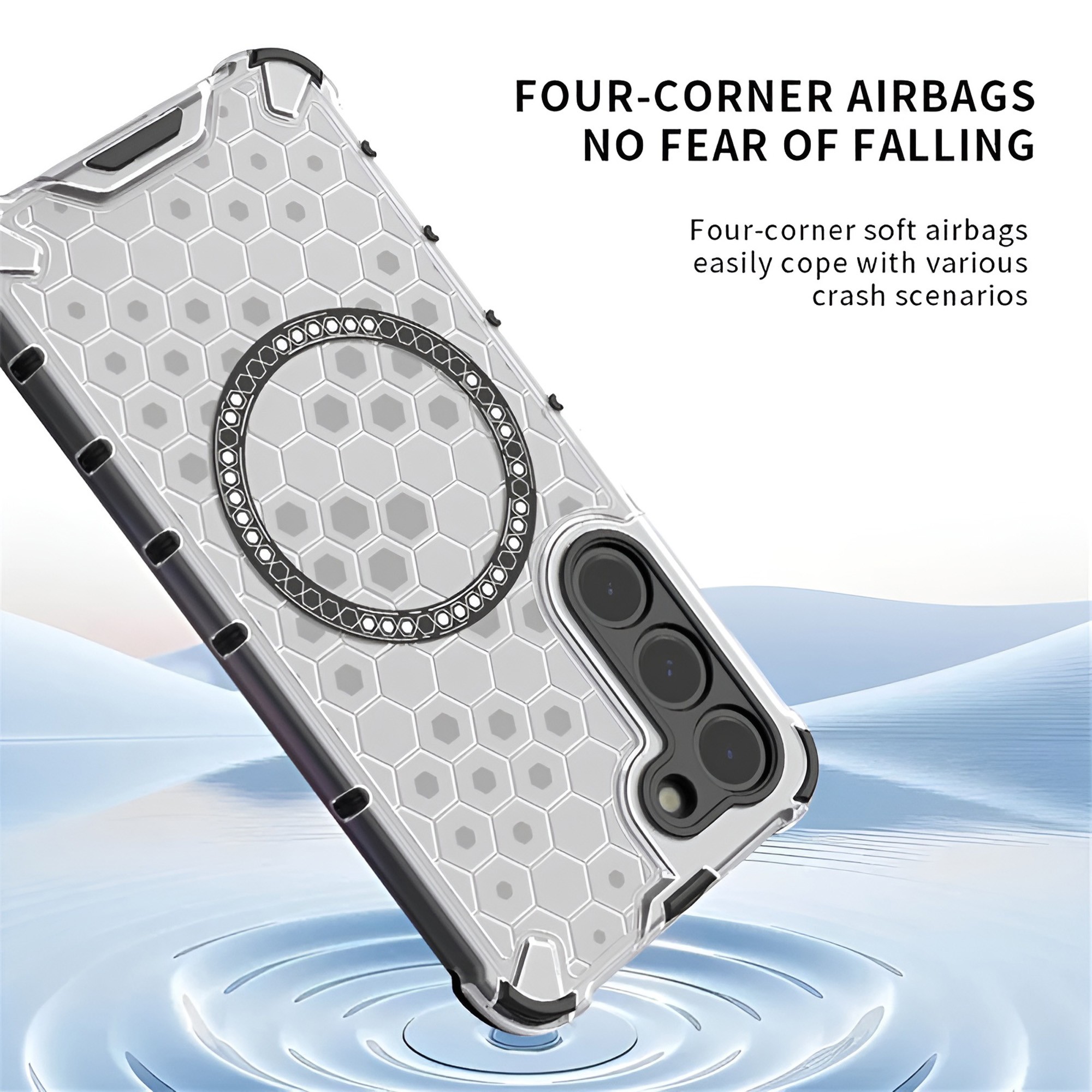 Techsuit Samsung Galaxy S25 Ultra 5G MagSafe Honeycomb Shield Σκληρή Θήκη - White