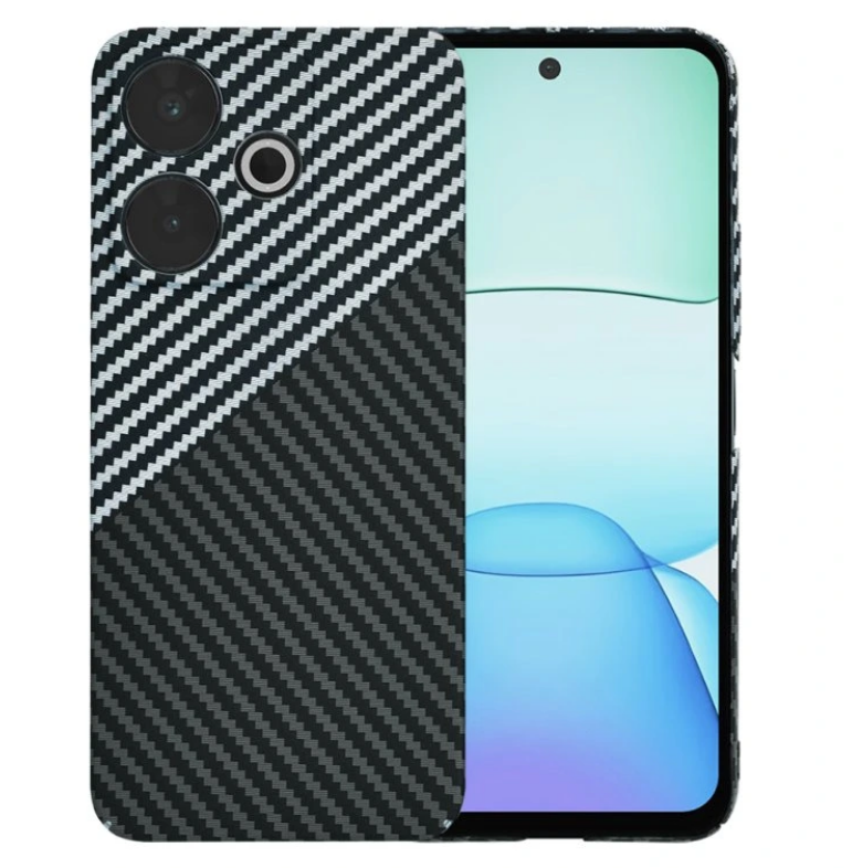 Techsuit Xiaomi Redmi 13 / Poco M6 4G Carbonite Fibershell Θήκη Σκληρή - Stealth Gray