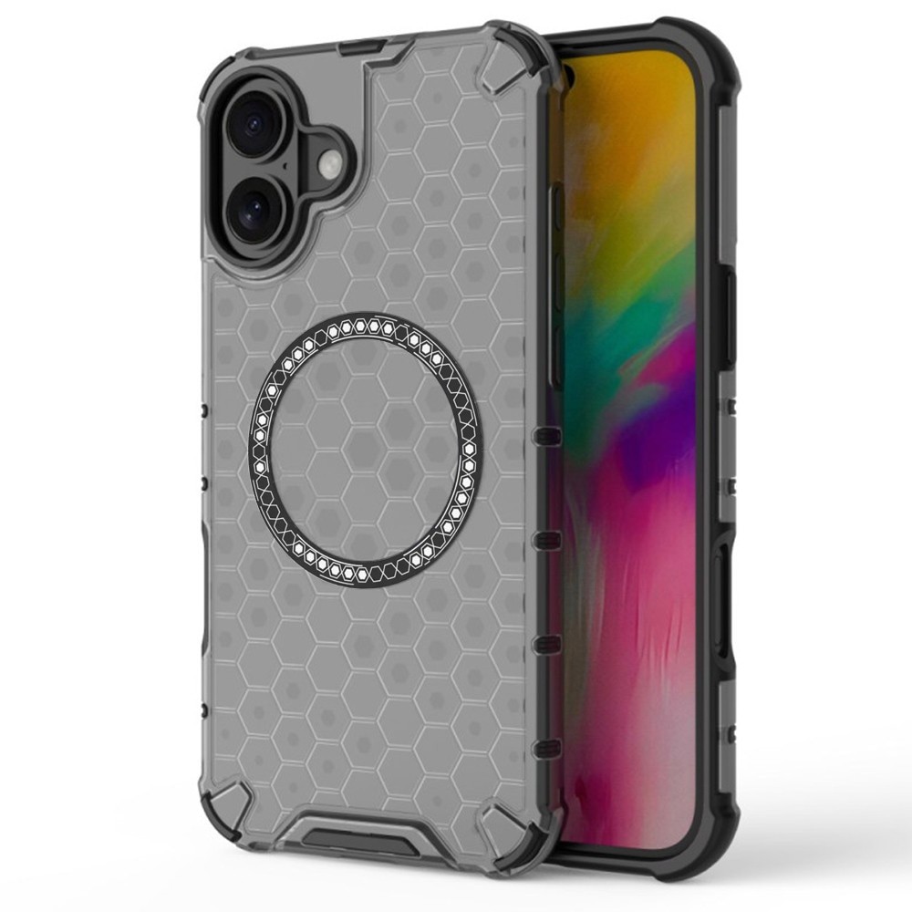 Techsuit iPhone 16 MagSafe Honeycomb Shield Σκληρή Θήκη - Black