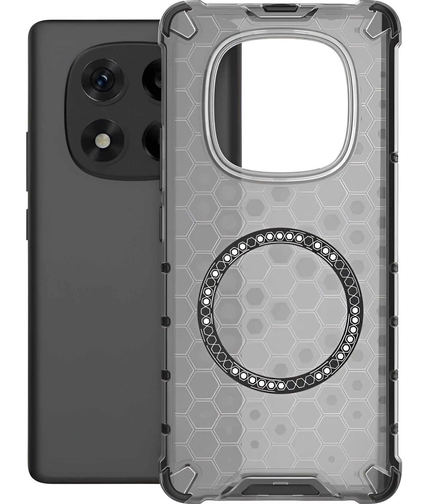 Techsuit Xiaomi Redmi Note 14 Pro 4G HoneyComb Shield Θήκη Σκληρή με Magsafe - Black