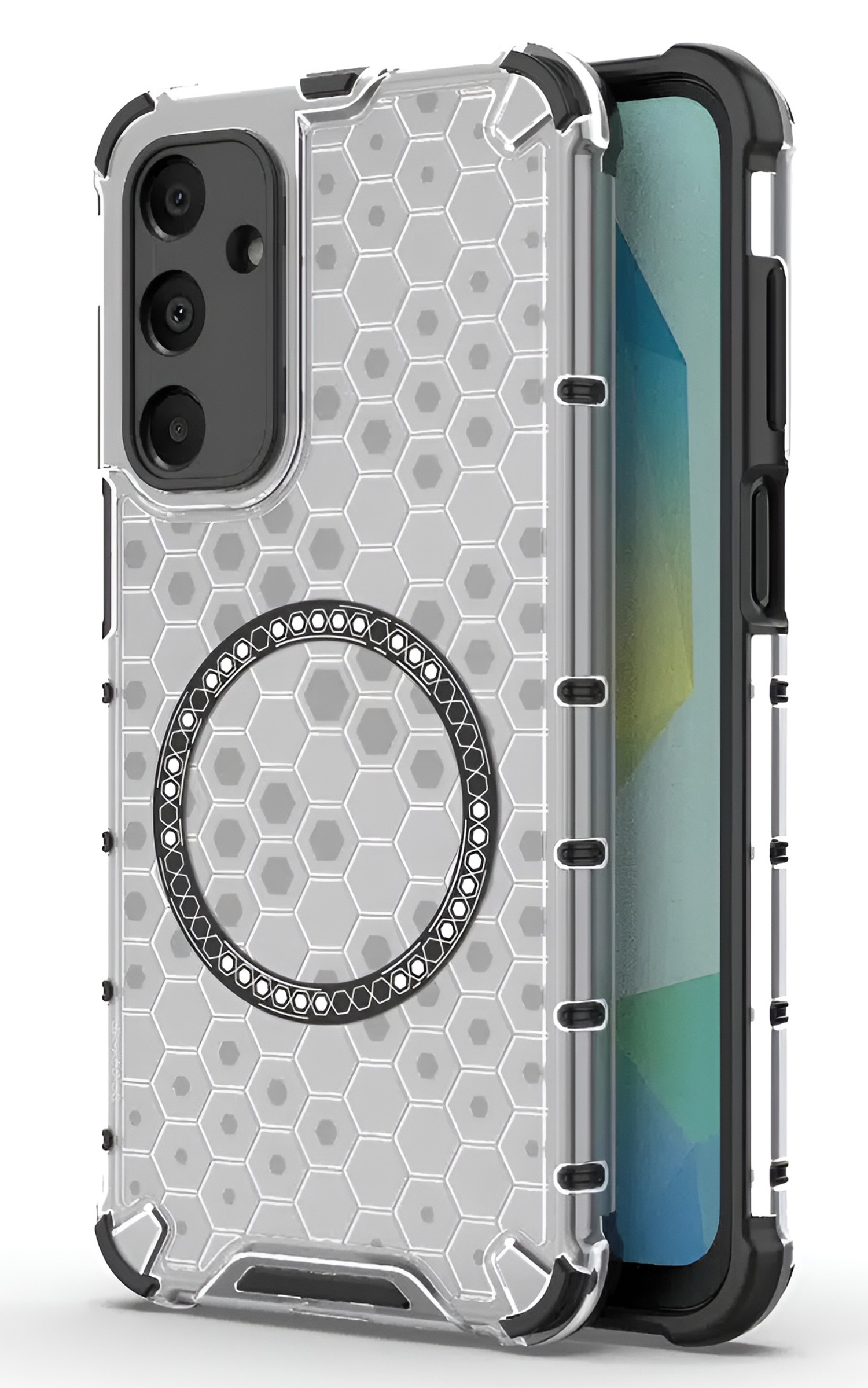 Techsuit Samsung Galaxy A05s 4G Magsafe Honeycomb Shield Θήκη Σκληρή - White