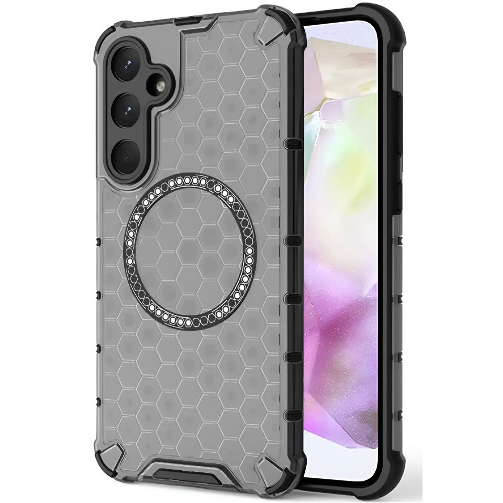 Techsuit Samsung Galaxy A36 5G Magsafe Honeycomb Shield Θήκη Σκληρή - Black