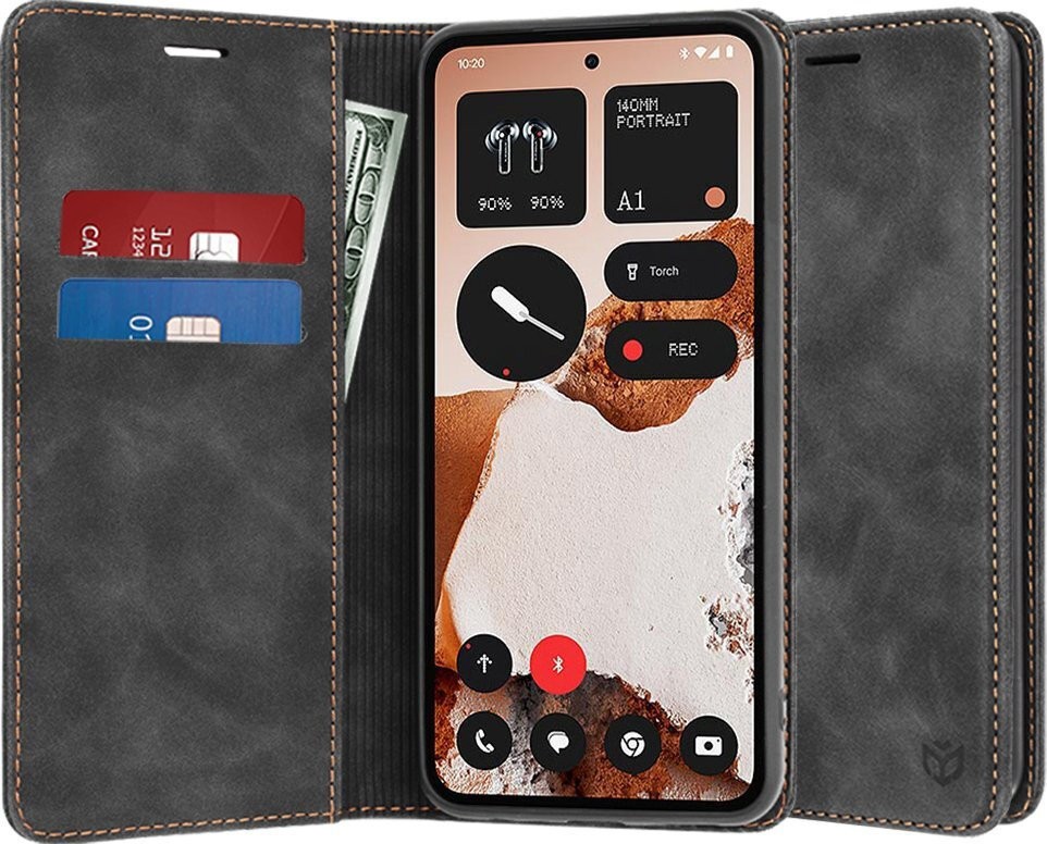 Techsuit Samsung Galaxy A05s 4G Confy Cover Θήκη Βιβλίο - Black