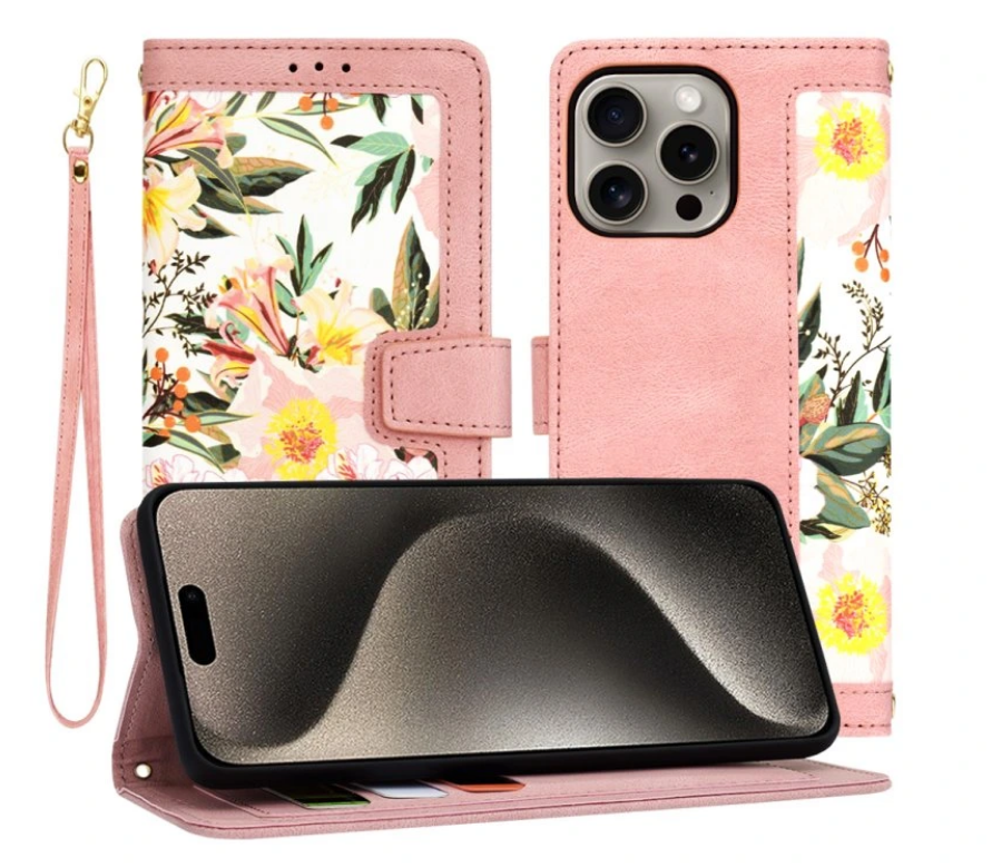 Techsuit iPhone 16 Pro Flipcraft Θήκη Βιβλίο - Sweetheart Pink