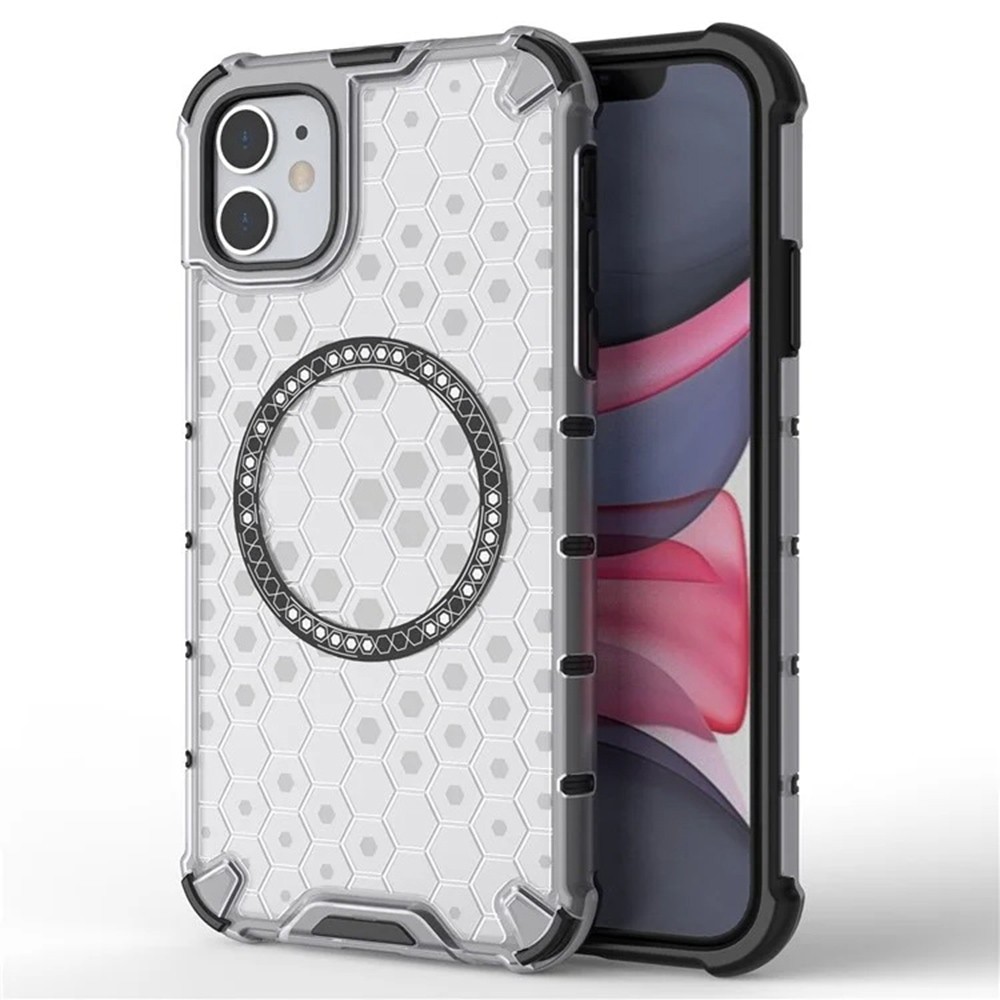 Techsuit iPhone 14 MagSafe Honeycomb Shield Σκληρή Θήκη - White