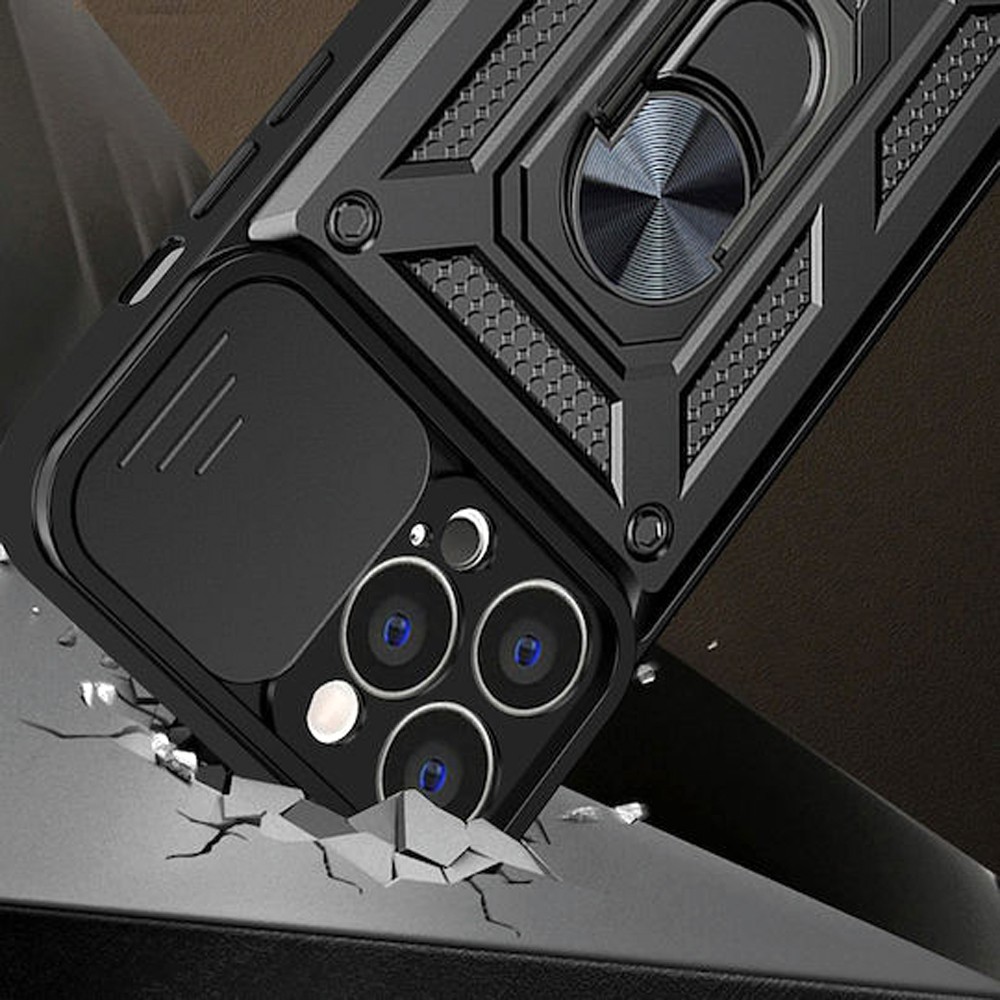 Techsuit iPhone 13 Camshield Series Θήκη Σκληρή - Black