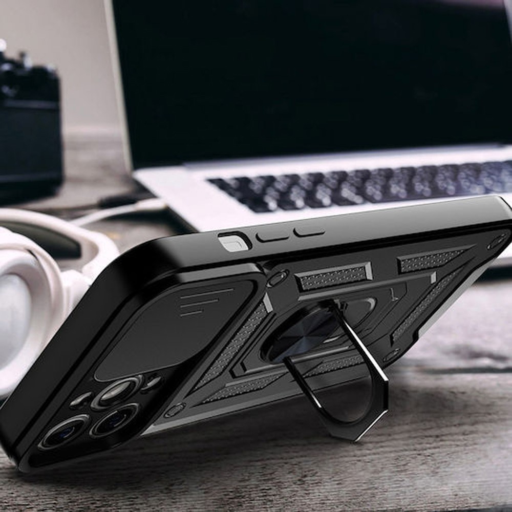 Techsuit iPhone 13 Camshield Series Θήκη Σκληρή - Black