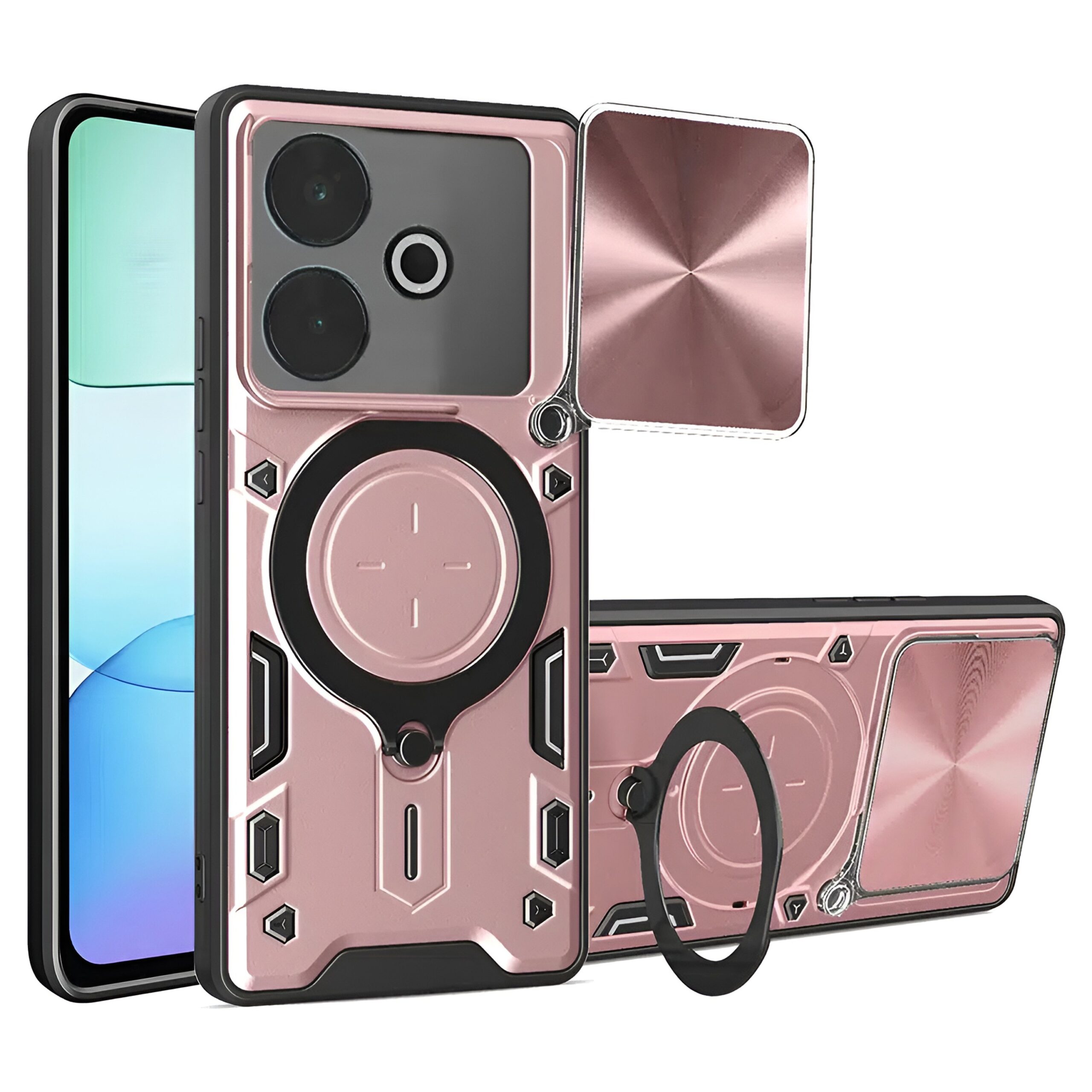 Techsuit Xiaomi Redmi 13 / Poco M6 4G Camguard Pro Θήκη Σκληρή - Rose Gold