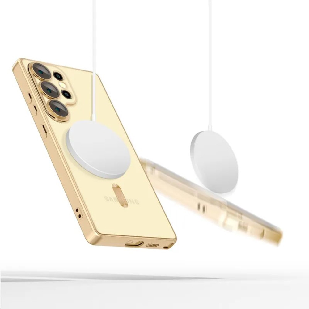 Tech - Protect Samsung Galaxy S25 Ultra Magflex Θήκη Σιλικόνης - Shiny Gold