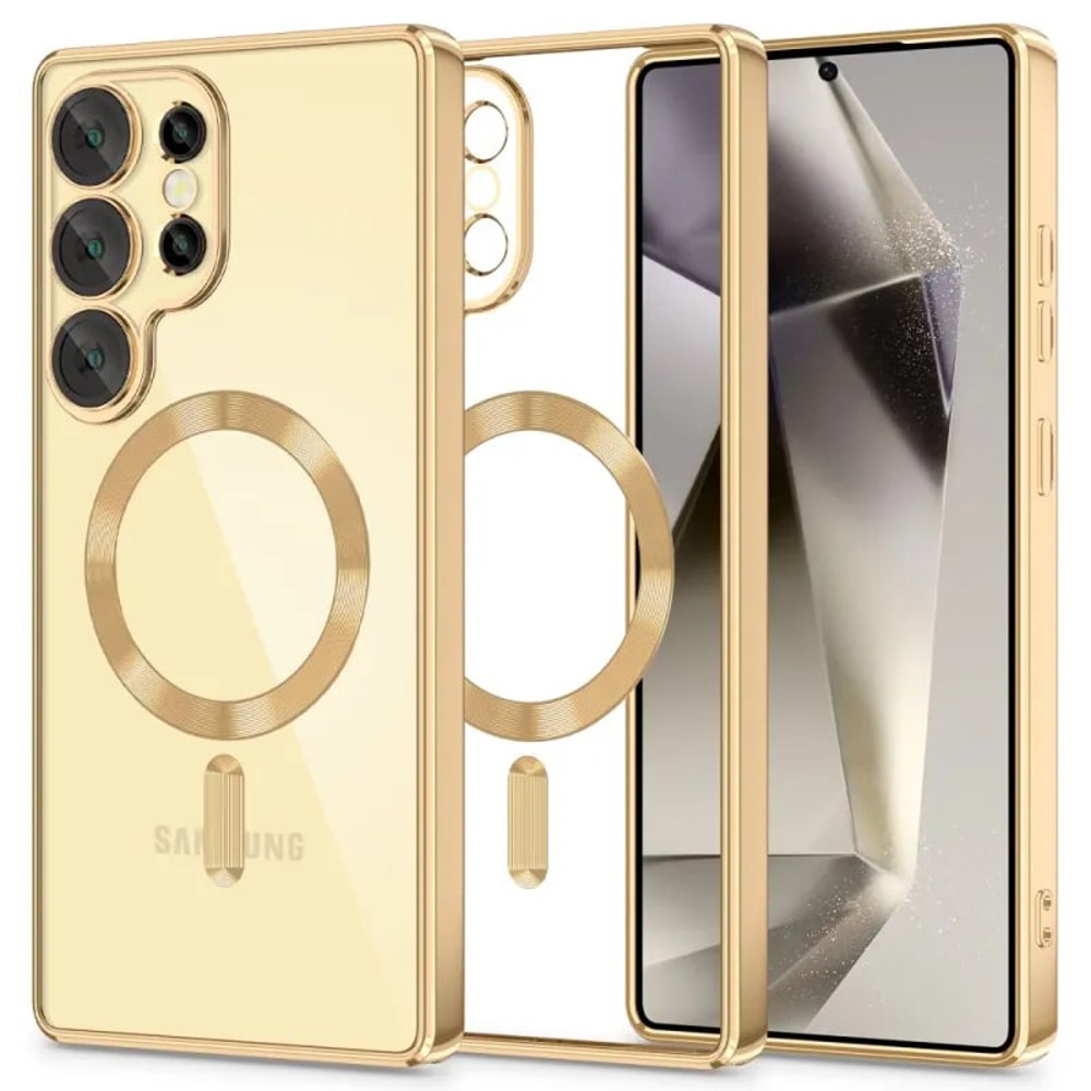 Tech - Protect Samsung Galaxy S25 Ultra Magflex Θήκη Σιλικόνης - Shiny Gold