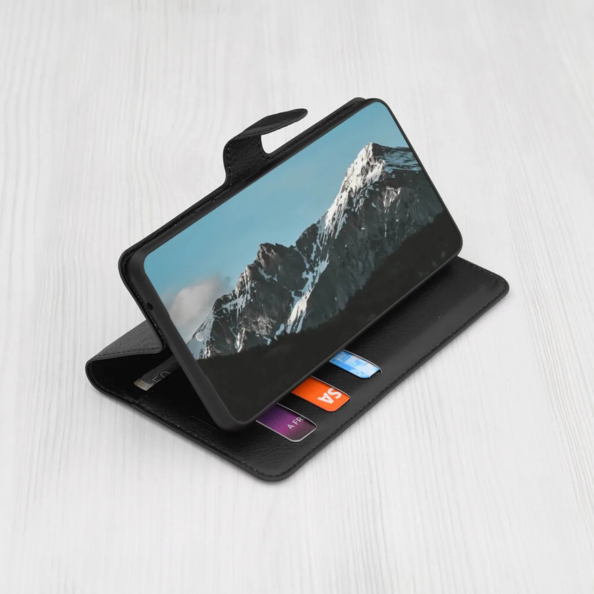 Techsuit Samsung Galaxy A36 5G Leather Folio Θήκη Βιβλίο - Black