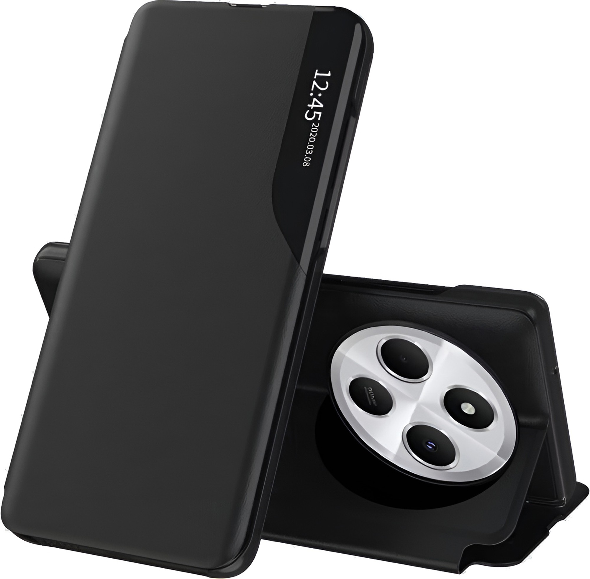 Techsuit Xiaomi Redmi 14C 4G / Poco C75 eFold Series Θήκη Βιβλίο - Black