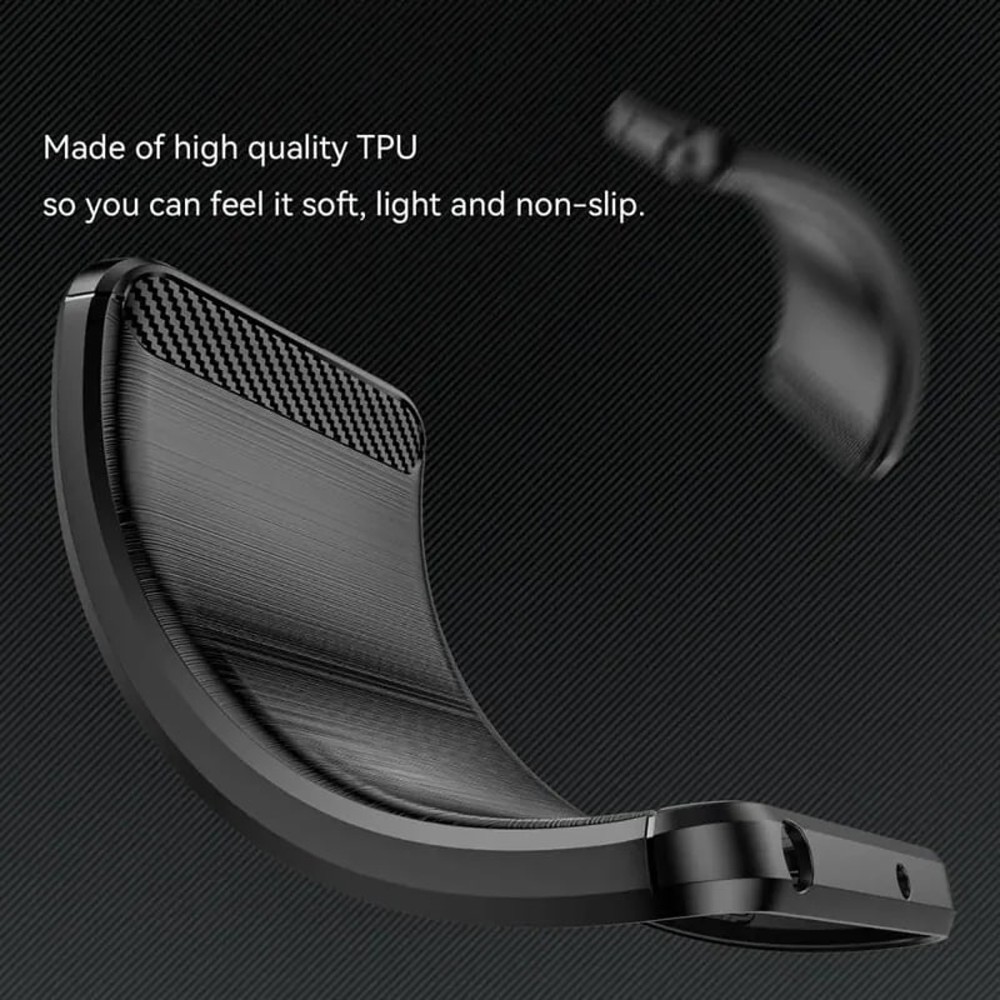 Techsuit Xiaomi Redmi Note 14 Pro 4G Carbon Silicone Θήκη Σιλικόνης TPU - Blue